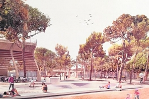 El Parque Almansa tendrá un teatro de 600 plazas rodeado de pinos y fuentes
