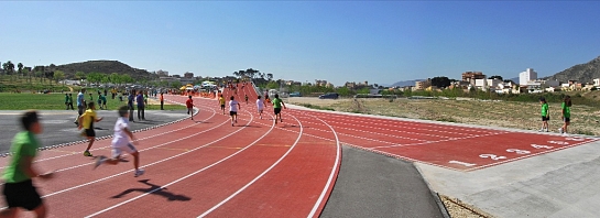 Pista de Atletismo 3D . Elda . Alacant . España