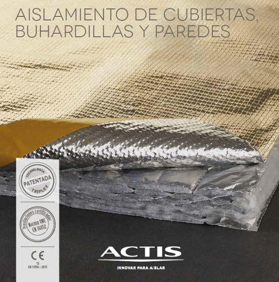 Aislamiento térmico de cubiertas y fachadas