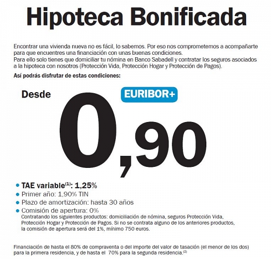 La Hipoteca Bonificada