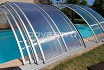 Cubierta de piscina curva